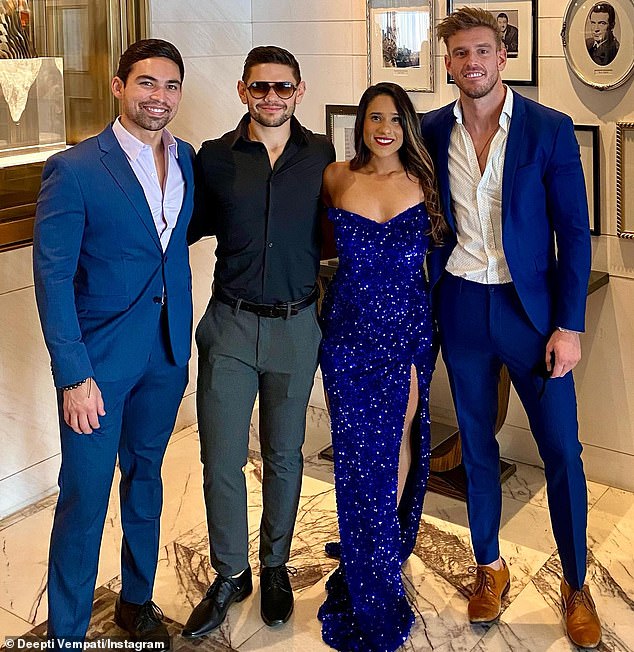 'We're Just Good Friends': Kyle Abrams spoke of his admiration for Deppy during the reunion episode, sparking fan speculation that the duo is now an item (Dipty has been photographed with co-stars Salvador, Kyle and Shane)