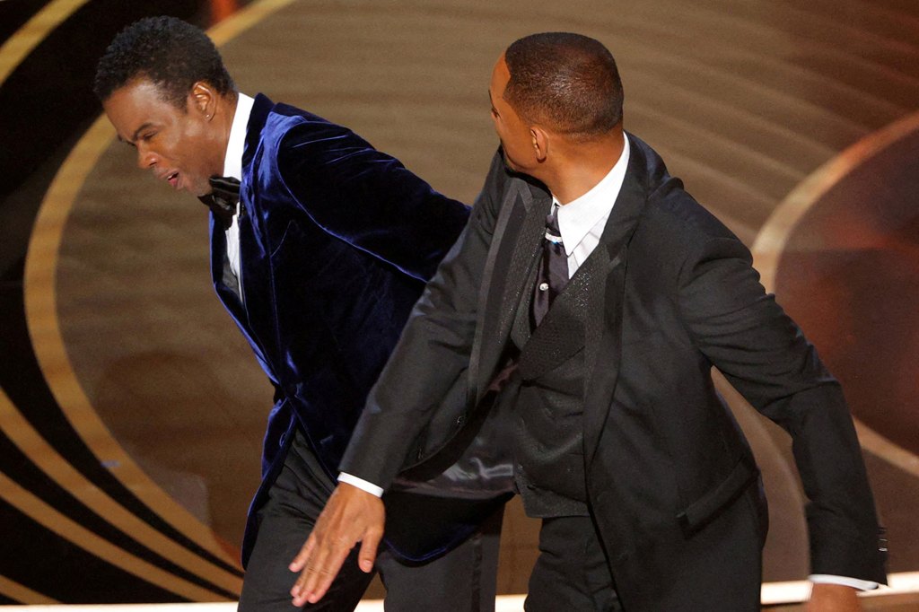 Will Smith slaps Chris Rock at the 2022 Oscars