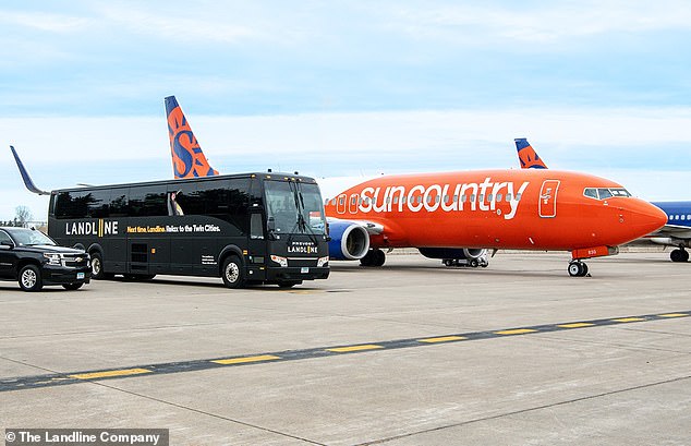 The land line, based in Fort Collins, Colorado, has similar deals with Sun Country Airlines in seven cities in Minnesota and Wisconsin.