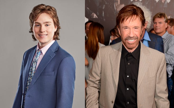 Maxwell Norris, grandson of action star Chuck Norris, was eliminated from ABC "Claim to fame" Show game to sneak into the phone.