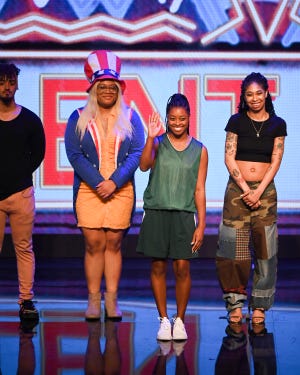 "Claim to fame" Contestants LC, Louise and Amara take part in a hidden talent show.