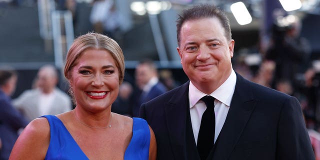 Jane Moore and Brendan Fraser "Whale" UK premiere during the 66th BFI London Film Festival.